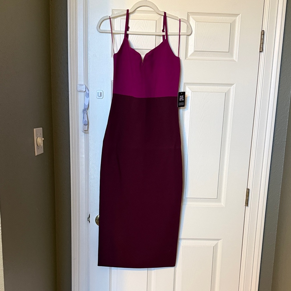 ExpressElegant Magenta Dress